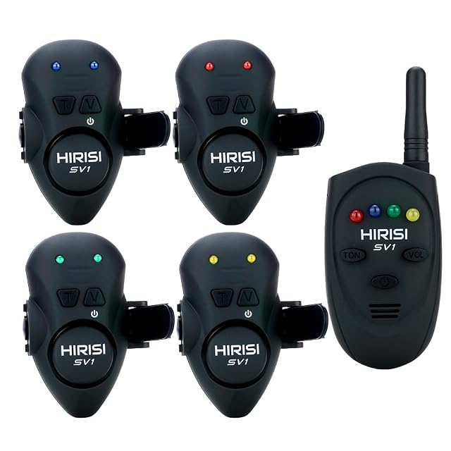Detector de picada por vibración Hirisi Tackle con mando a distancia y maletín