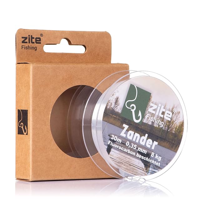 Línea de bajo para lucioperca recubierta de fluorocarbono Zite Fishing