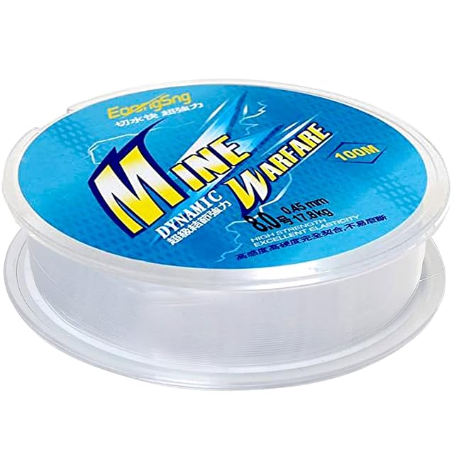 Hilo de pesca de nailon transparente XMBYGEY de 100 metros, 0,45 mm