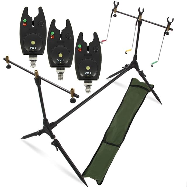 Equipo rod pod G8DS con tres detectores de picada y bolsa de transporte