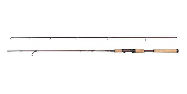 Caña de lanzado Abu Garcia Tormentor2 rojo oscuro con empuñadura de corcho