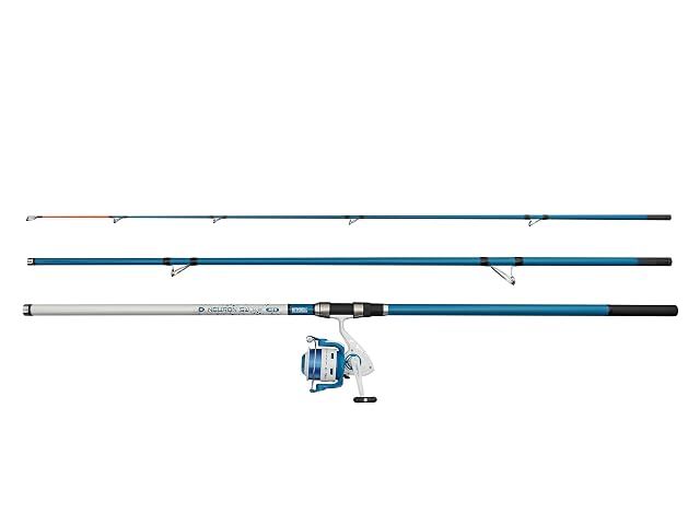 Caña de surfcasting Mitchell Neuron SW II con su carrete precargado emparejado