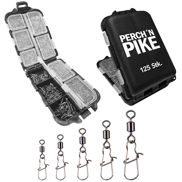 Juego de 125 emerillones Duo-Lock Perch’n Pike con caja