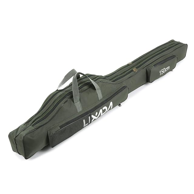 Bolsa plegable y portátil para caña y carrete de pesca Lixada